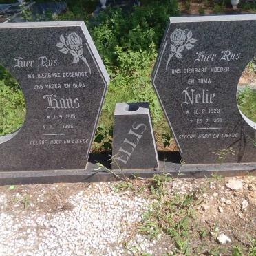 ELLIS Hans 1919-1985 &amp; Nelie 1923-1990
