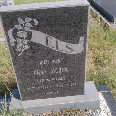 ELS Anna Jacoba nee DU PLESSIS 1915-1972