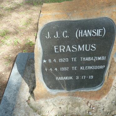 ERASMUS J.J.C. 1920-1992