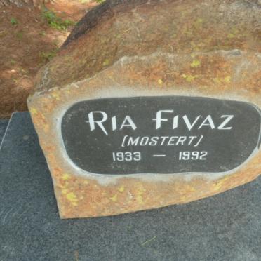 FIVAZ Ria nee MOSTERT 1933-1992