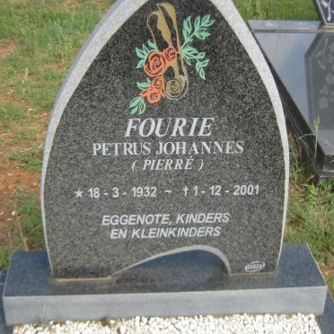 FOURIE Petrus Johannes 1932-2001