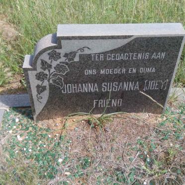 FRIEND Johanna Susanna