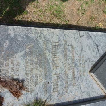FERREIRA Hendrik Pieter 1941-2000 &amp; Elizabeth J.C. 1945-