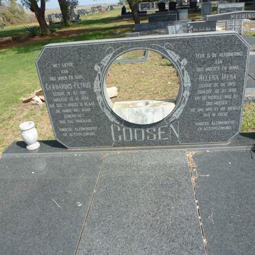 GOOSEN Gerhardus Petrus 1921-1994 &amp; Helena Irena 1920-1995