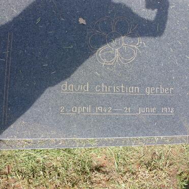 GERBER David Christian 1942-1978