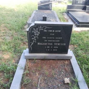 HENEGAN Magaretha 1894-1976