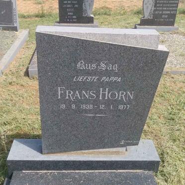 HORN Frans 1938-1977