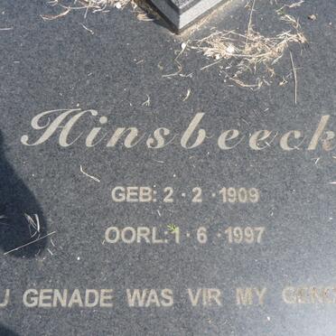 HINSBEECK ? 1909-1997