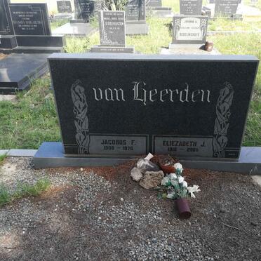 HEERDEN Jacobus F., van 1908-1976 &amp; Eliezabeth J. 1916-2000