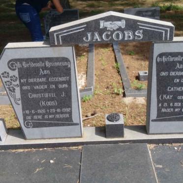 JACOBS Christoffel J. 1926-1992 &amp; Catherina P. VENTER 1931-1995