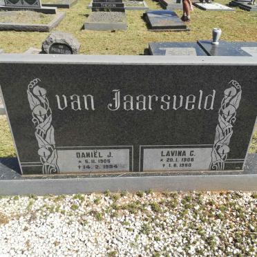 JAARSVELD Daniël J., van 1905-1984 &amp; Lavina C. 1906-1980