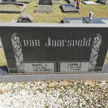 JAARSVELD Daniël J., van 1905-1984 &amp; Lavina C. 1906-1980
