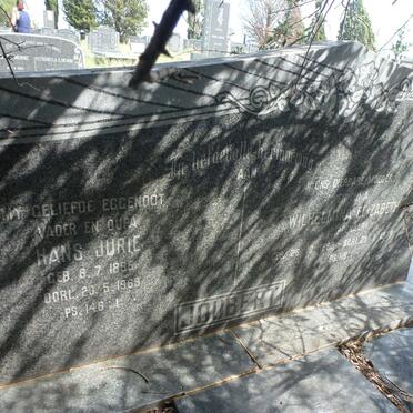 JOUBERT Hans Jurie 1895-1969 &amp; Wilhelmina Elizabeth DIPPENAAR 1883-197?