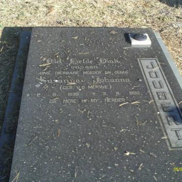 JOUBERT Susanna Johanna nee V.D. MERWE 1936-1993
