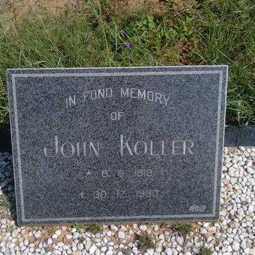 KOLLER John 1918-1990
