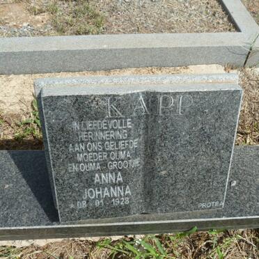 KAPP Johannes Wilhelmus 1927-1999 &amp; Anna Johanna 1928-