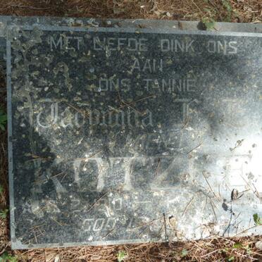 KOTZEE Jacomina F.E. 1910-????