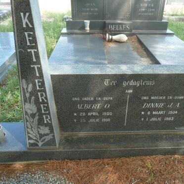 KETTERER Albertus O. 1900-1988 &amp; Dinnie J.A. 1904-1983