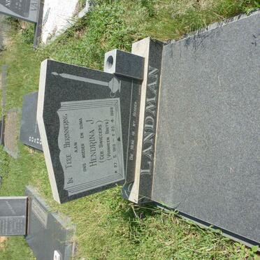 LANDMAN Hendrina J. voorheen BRITS nee SWIEGERS 1913-1988