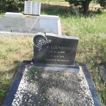 LOUWRENS P. 1885-1970