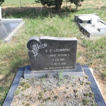 LOUWRENS H.S. nee PIETERSE 1897-1978