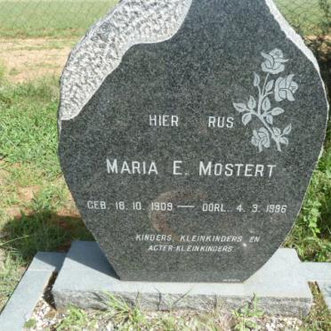 MOSTERT Maria E. 1909-1996