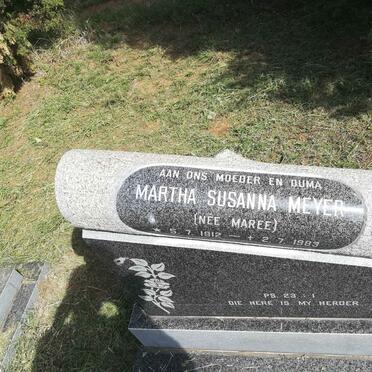 MEYER Martha Susanna nee MAREE 1912-1983
