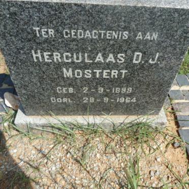MOSTERT Herculaas D.J. 1899-1964