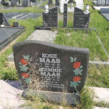 MAAS Kosie 1905-1991 &amp; Miemmie 1914-1992