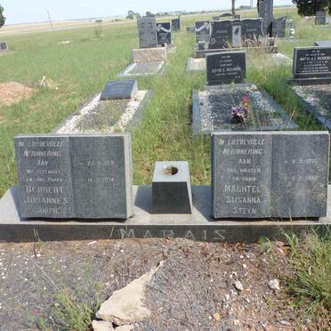 MARAIS Herbert Johannes 1931-1974 &amp; Machtel Susanna Steyn 1935-1985