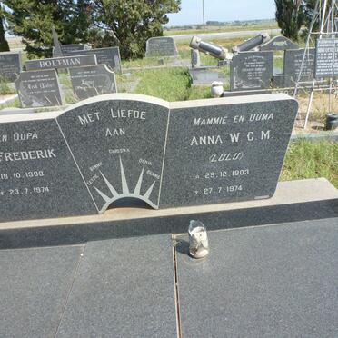 MEYER Gert Frederik 1900-1974 &amp; Anna W.C.M. 1903-1974