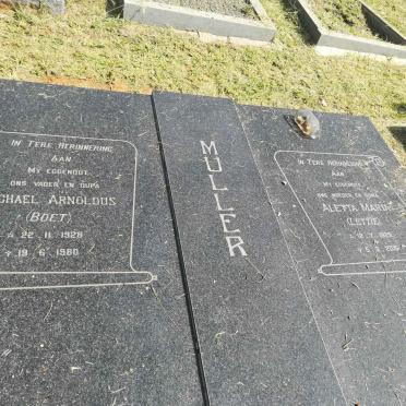 MÜLLER Michael Arnoldus 1928-1980 &amp; Aletta Maria 1925-2016