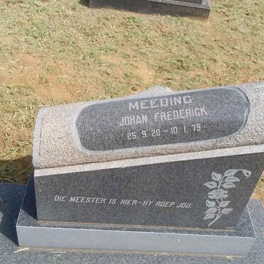 MEEDING Johan Frederick 1920-1979