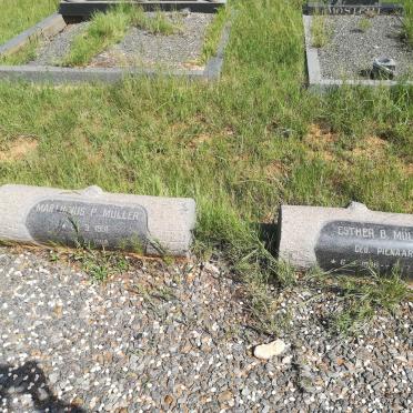 MÜLLER Marthinus P. 1901-1968 &amp; Esther B. PIENAAR 1896-1970
