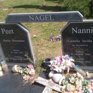 NAGEL Petrus Hermanus 1937-2009 &amp; Cornelia Jacoba BEZUIDENHOUT 1943-2013