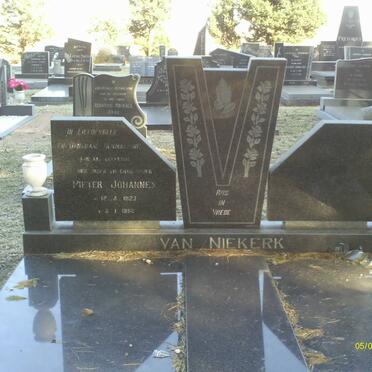 NIEKERK Pieter Johannes, van 1923-1982