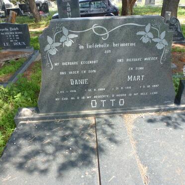 OTTO Danie 1916-1984 &amp; Mart 1916-1997
