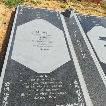 PELSER Hermanus Johannes 1966-2016