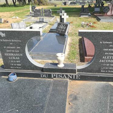 PISANIE Hermanus Lukas, du 1919-1999 &amp; Aletta Jacomina 1929-2013