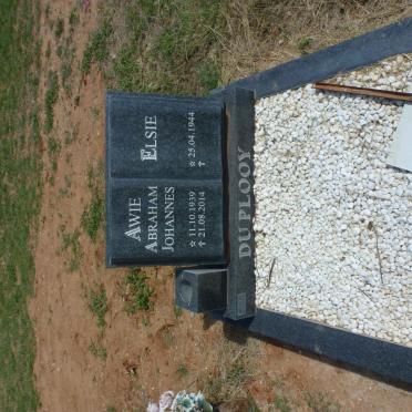 PLOOY Abraham Johannes, du 1939-2014 &amp; Elsie 1944-