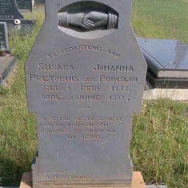 PRETORUIS Susara Johanna nee PRINSLOO 1873-1897
