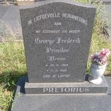 PRETORIUS George Frederik Prinsloo 1909-1990