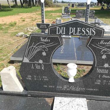 PLESSIS A. van R., du 1924-1999 &amp; Susanna Dorothea 1927-2009
