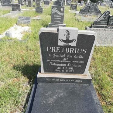 PRETORIUS Johannes Jacobus 1893-1964
