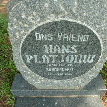 PLATJOUW Hans -1984