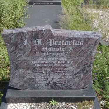 PRETORIUS J.M. 1919-2002