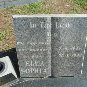 PLOOY Edik Daniel, du 1930-2001 &amp; Ella Sophia 1935-1999