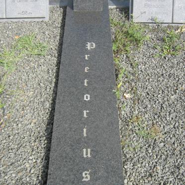 PRETORIUS Cornelius Wilhelmus 1938-2006 &amp; Johanna Elizabeth J. V. RENSBURG 1943-2015
