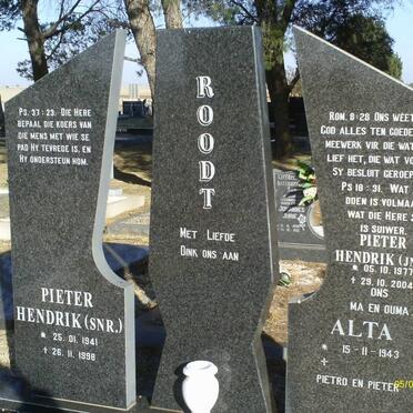 ROODT Pieter Hendrik 1941-1998 &amp; Alta 1943- :: ROODT Pieter Hendrik 1977-2004