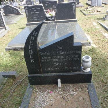 RHEEDER Solly 1919-1982